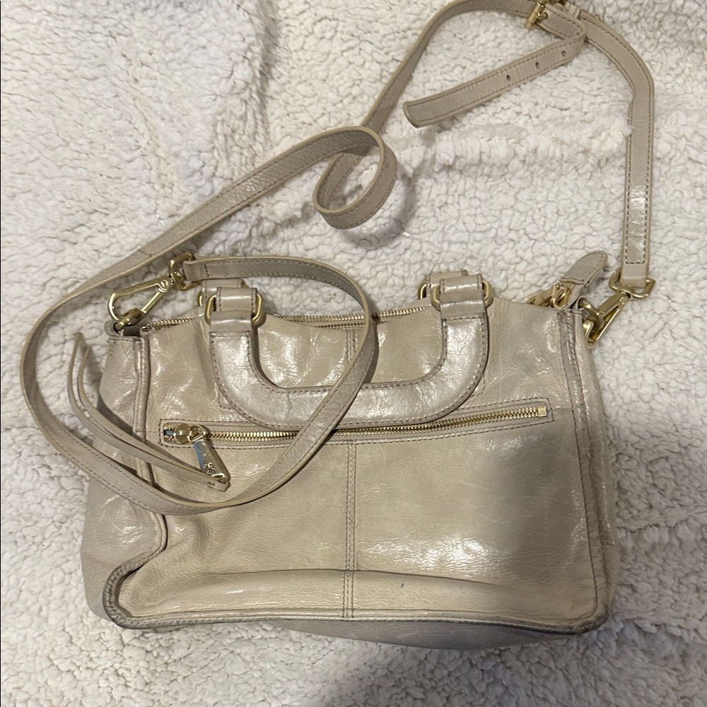 HOBO Chic Beige Crossbody Bag